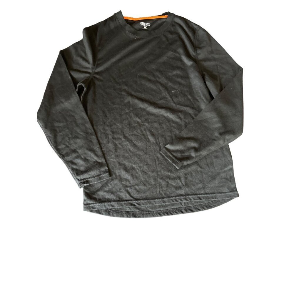 Omni-Wool Base Layer Mens Black Long Sleeve Shirt Large‎